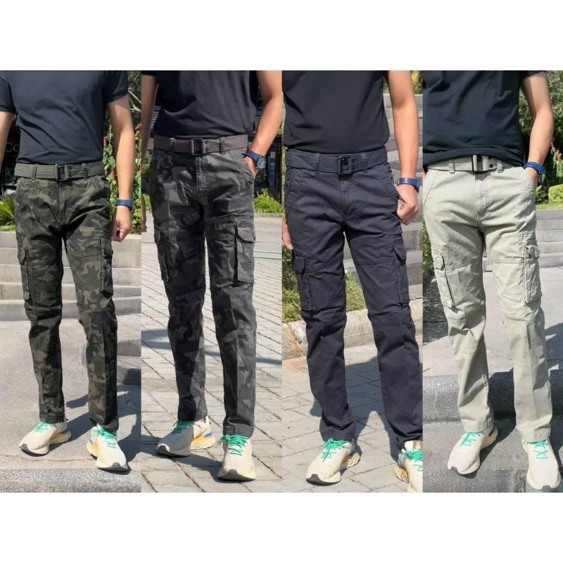 กางเกงคาร์โก้ขาจั้มชายหญิงใส่ได้