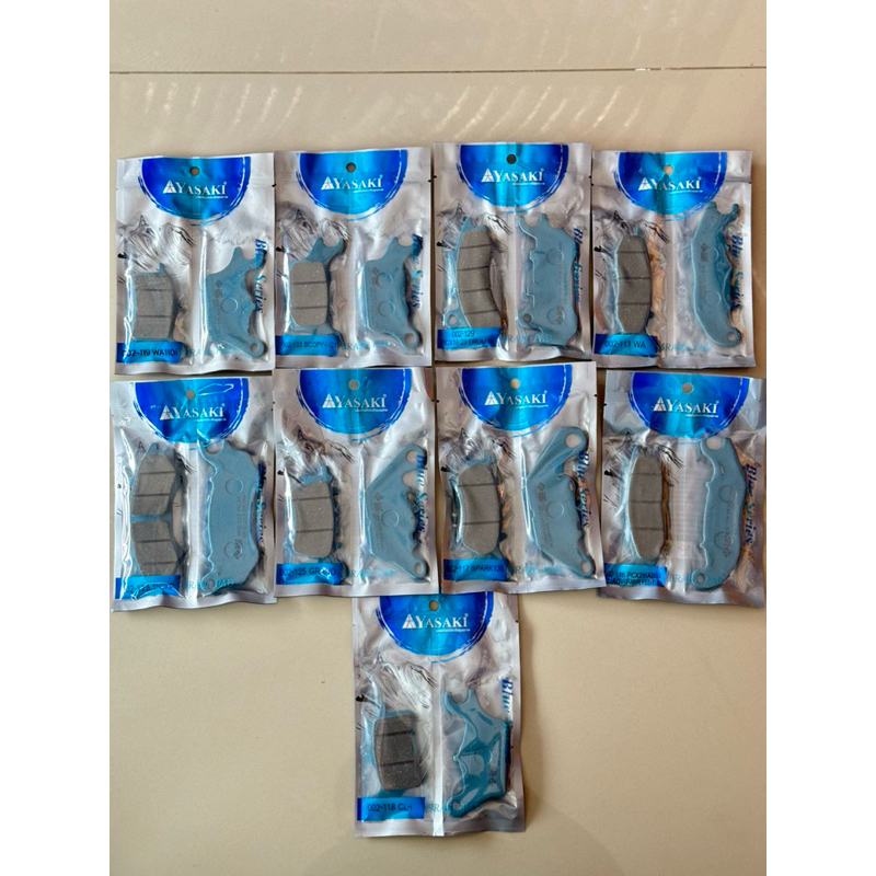 ผ้าเบรคหน้า Yasaki ( ทุกรุ่น ) scoopy pcx wave125 wave110i grand filano spark135 pcx150 pcx160