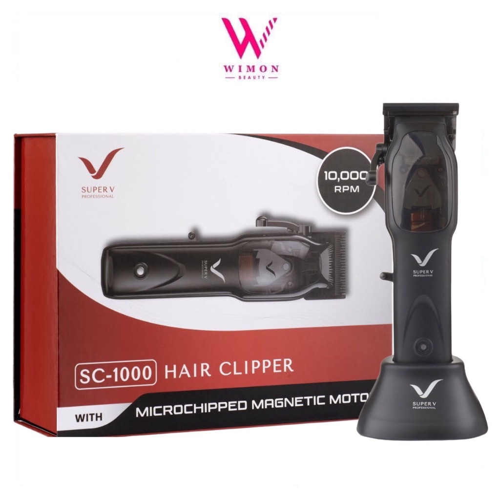 Super V Professional Hair Clipper SC-1000 ซุปเปอร์ วี ปัตตาเลี่ยน ไร้สาย รุ่น SC-1000 /16245