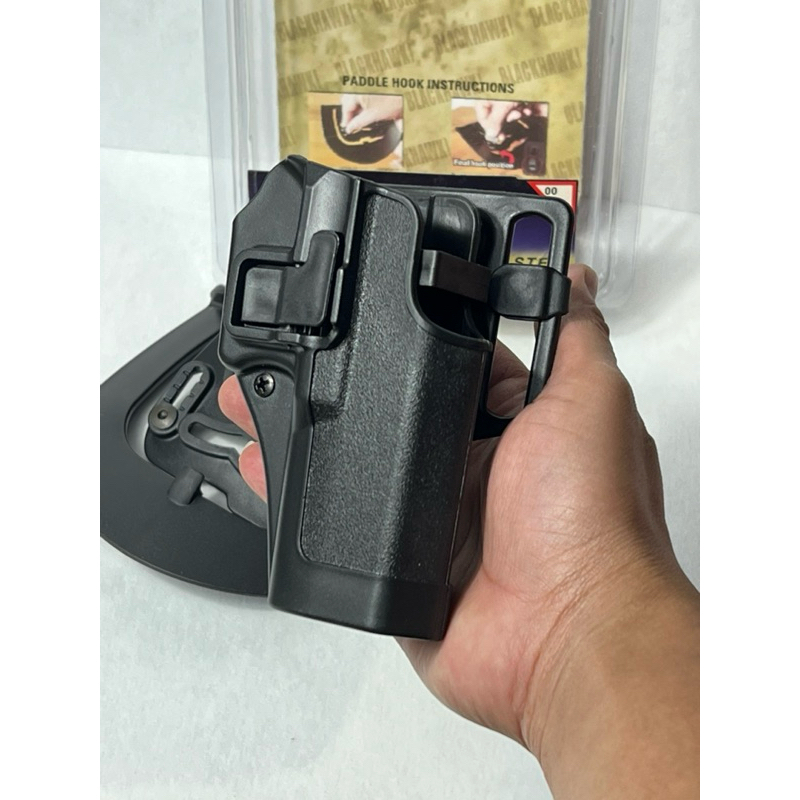 ซองพกนอก Glock 17,22,31 ปลดล็อคนิ้วชี้ BLACKHAWK แถมขาทั้ง 2 แบบ ราคา ถูกที่สุด ดีลบีเคเค แกลเลอรีภาพที่ 5
