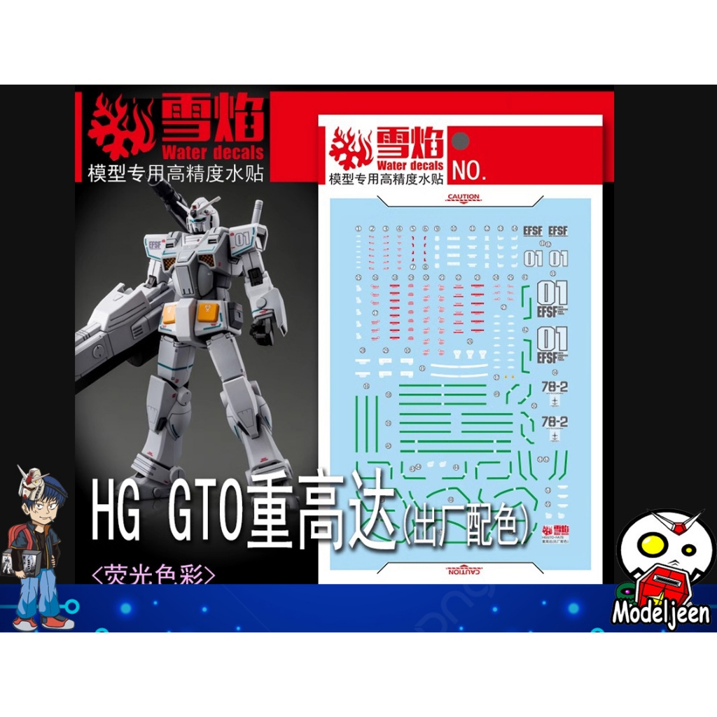 (X-Y model)Water Decal 256 HG1/144 Heavy Gundam [Roll Out Color