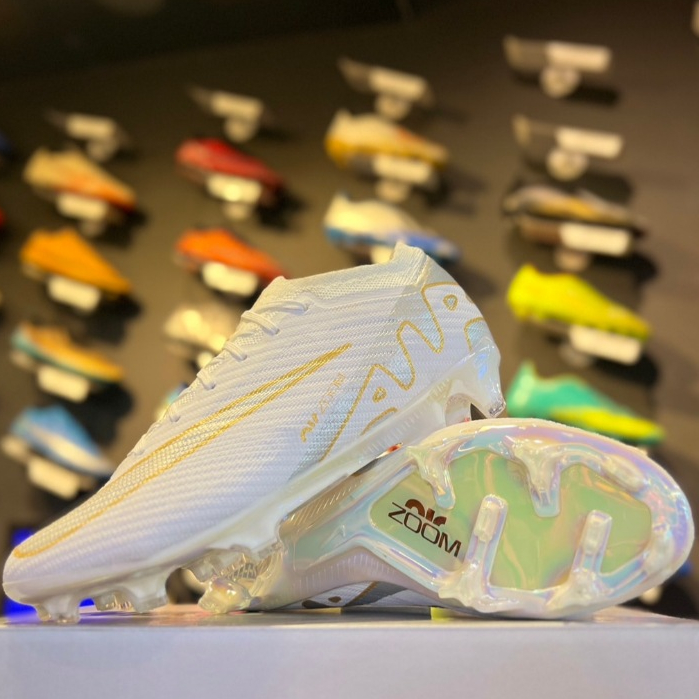 รองเท้าฟุตบอล สตั้ดไนกี้ NIKE ZOOM MERCURIAL VAPOR 15 ELITE FG ถ่ายจากสินค้าจริง(แถมดันทรง+ถุงผ้า+กล่อง)มีเก็บปลายทาง