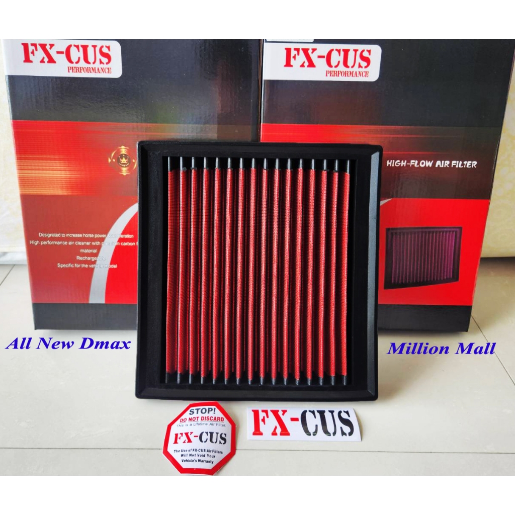 กรองอากาศ กรองแต่ง Isuzu Dmax ปี2012-2025 (Allnew Dmax) ล้างได้ ใส่แทนกรองเดิม
