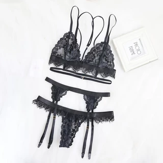 BKK SEXY ชุดชั้นใน ชุดsexy ชุดเซ็ท 🪁 ผ้าลูกไม้บางเบา สวมใส่สบาย B-354