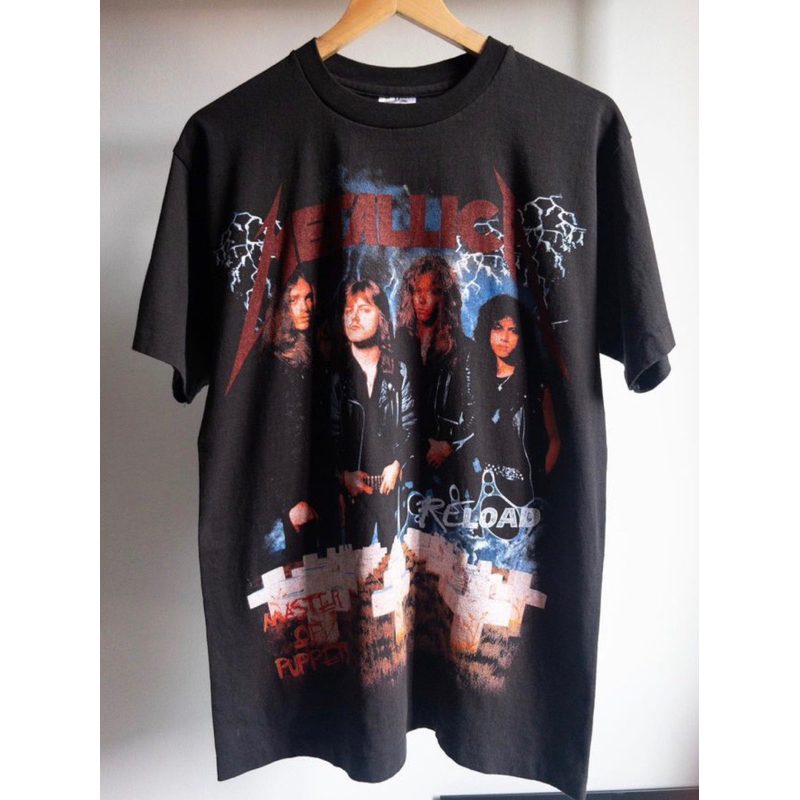 ⚡️⚡️NEW ARRIVALS ⚡️⚡️METALLICA RELOAD T-SHIRT ป้าย BOOTLEG 🖤