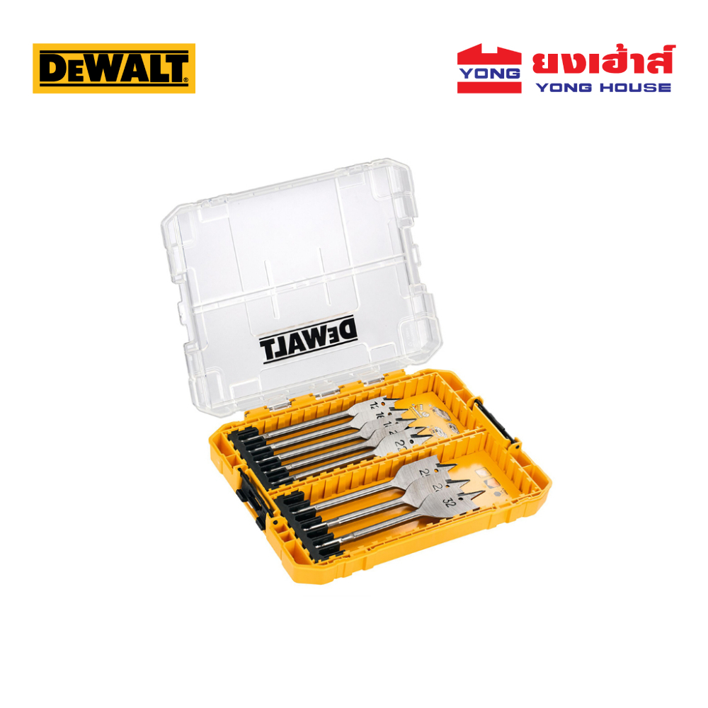 DEWALT ชุดดอกสว่านใบพาย 8 ตัวชุด รุ่น DT70750-QZ ขนาด 12mm - 32mm DT70750 B 5054905247027