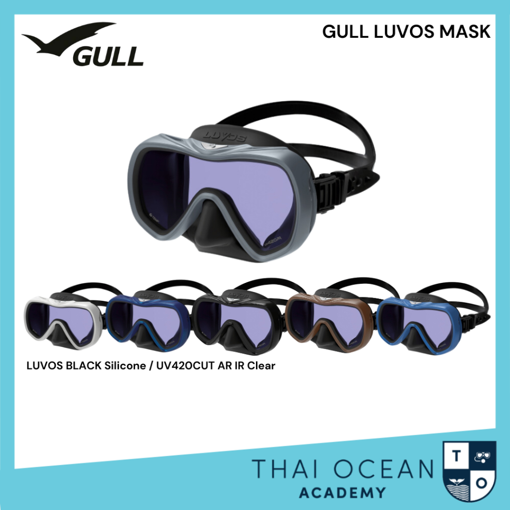 หน้ากากดำน้ำ Gull Luvos Mask UV420 Cut