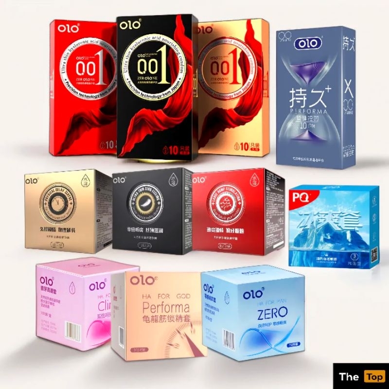 OlOรวมถุงยาง performaอึด บาง ปุ่มขวาง ไซส์52,49 (ร้าน The Top แท้)