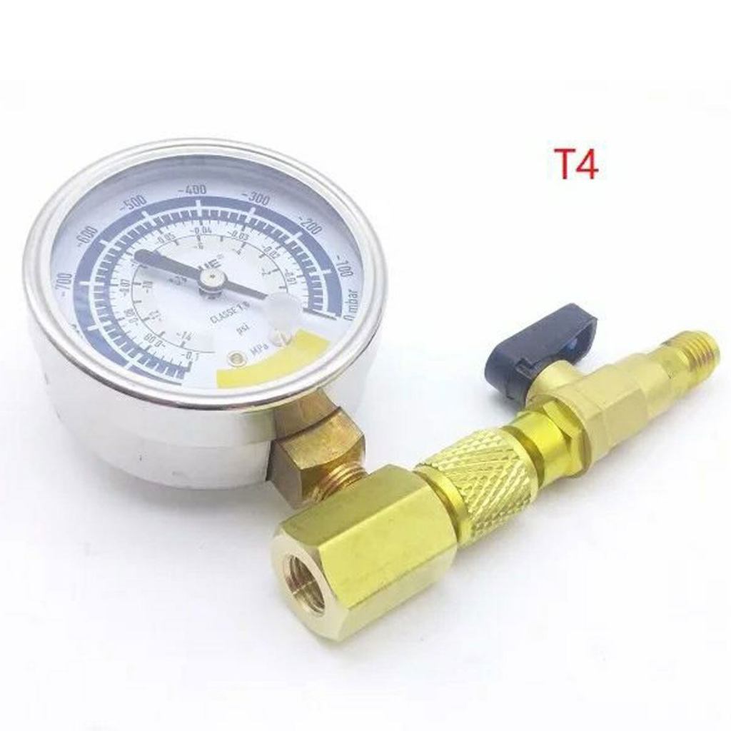 ไมครอนเกจ Vacuum Gauge VALUE แบบเข็ม พร้อมวาล์วปิดเปิด ตรวจสอบรั่ว หน้าจอ 63mm จัดชุด 3 ชิ้น สามารถดูแรงดันน้ำยาแอร์ได้ - รูปที่ 6