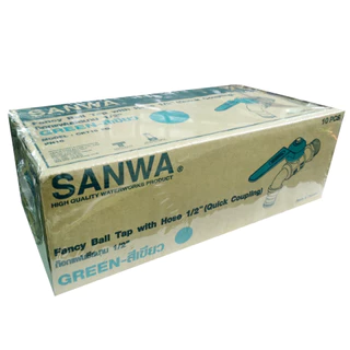 [ยกกล่อง] ก๊อกน้ำแฟนตาซี SANWA 1/2 นิ้ว คละสี กล่องละ 10 ตัว ก๊อกน้ำล้างจาน ของแท้ 100% ***จำหน่ายยกกล่อง***