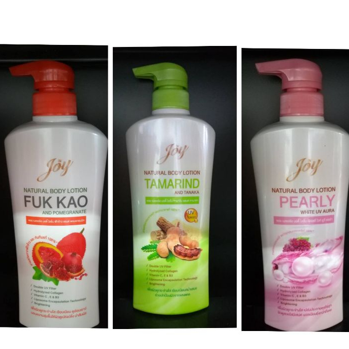 JOY  NATURAL BODY LOTION จอย เนเชอรัล บอดี้ โลชั่น ขนาด 400 มล. มี 3 สูตร