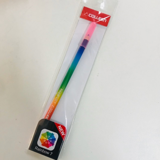 สีไม้เรนโบว์ colleen สีสายรุ้งคอลลีน 7 สี ในแท่งเดียว