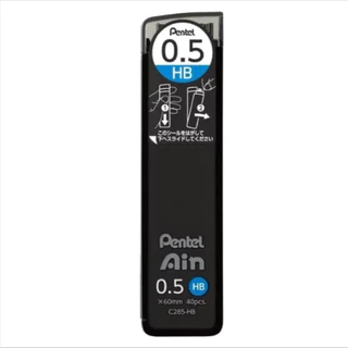 ไส้ดินสอกด Pentel Ain C285 ความเข้ม H, HB, 2B ,3B , 4B ขนาด 0.5 มม ไส้ดินสอ ดินสอกด ดินสอ ของแท้ สมใจเครื่องเขียน Somjai