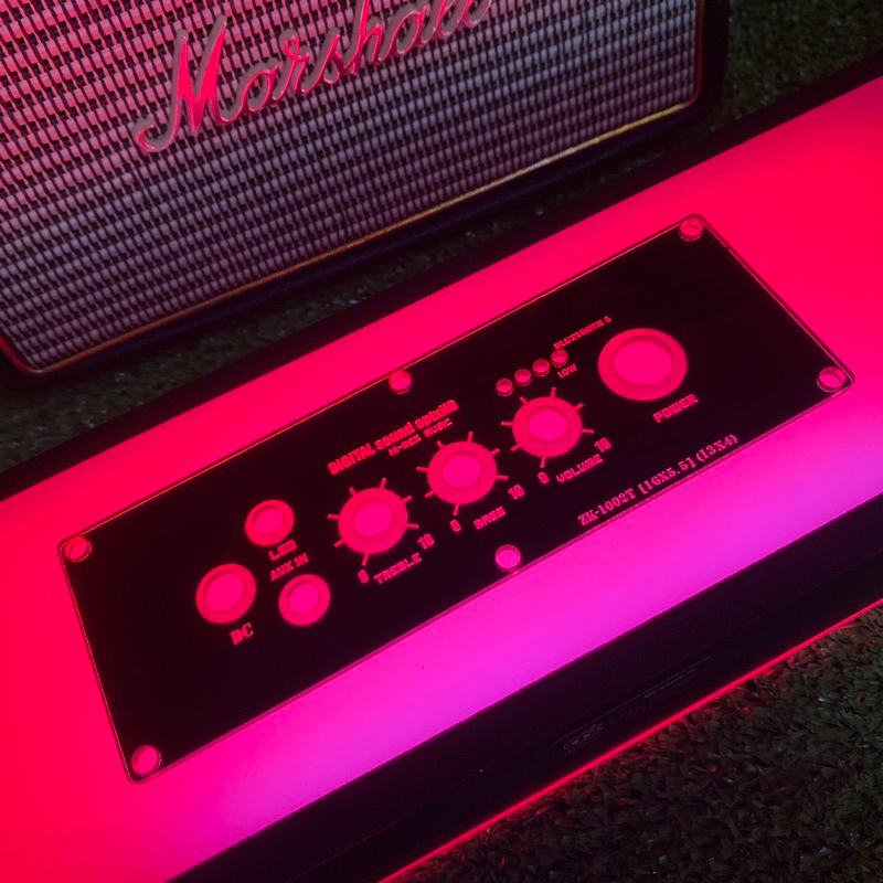 แผ่นเพลท ZK 1002t สีดำเงา 13cm x 4cm ลำโพงบลูทูธdiy 1 ชิ้น