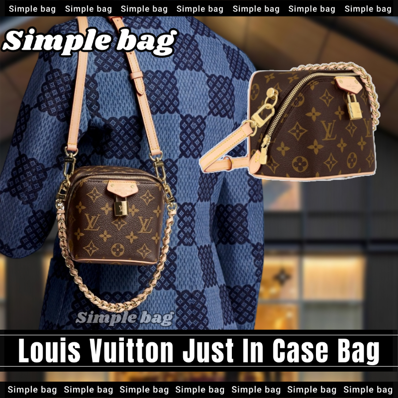 💯หลุยส์วิตตอง🍑Louis Vuitton Just In Case Shoulder Bag LV กระเป๋า กระเป๋าสะพายเดี่ยว #Simple bag