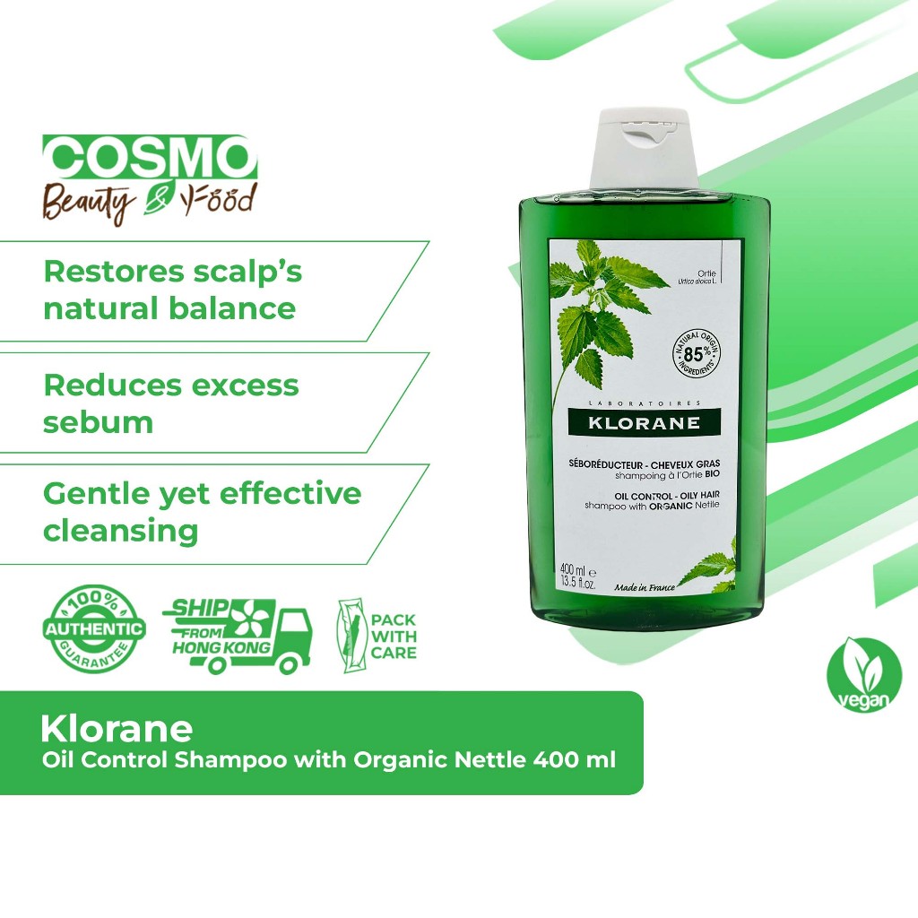 Klorane Oil Control Shampoo with Organic Nettle 400 ml