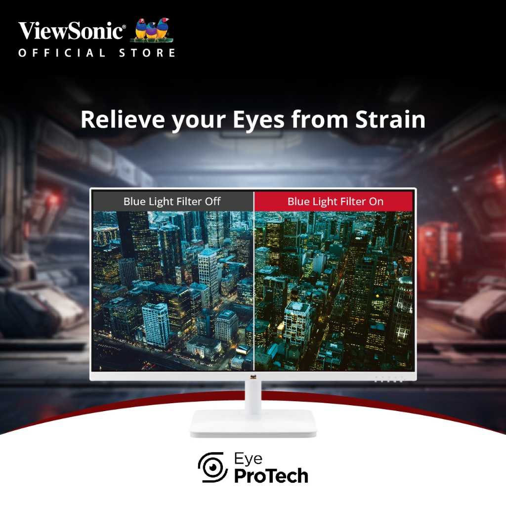 Viewsonic VA2732-H-W  27” Full HD Monitor with Frameless Design (จอมอนิเตอร์)