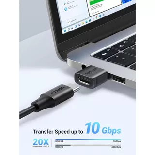 Ugreen อะแดปเตอร์ USB เป็น USB C 10Gbps (แพ็ค 2 ชิ้น), USB 3.0 สำหรับชาร์จและซิงค์ สีดำ รุ่น US701