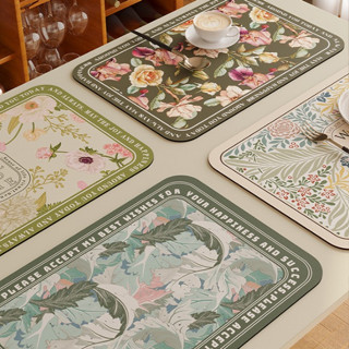 ShopAt.Two[PU-7080] ชุดแผ่นรองจานและแผ่นรองแก้ว 2 ชิ้น แผ่นร…