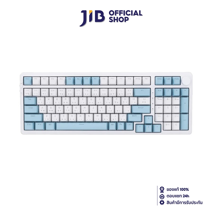 WIRELESS KEYBOARD (คีย์บอร์ดไร้สาย) AJAZZ AK992 (SUMMER LOOP) (RED SWITCH RGB EN/TH)