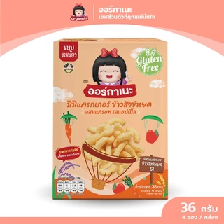 ขนมฝึกเคี้ยวสำหรับเด็ก6+ เดือน 4กล่อง(มันม่วง แครอท ผักผลไม้รวม พัฟฟ์)