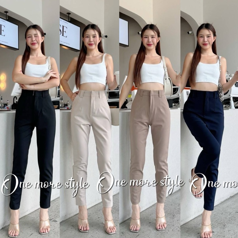 S-XXXL💛 New Arrials💛office Basic pantsกางเกงทำงานผ้ายืดพร้อมส่ง📚