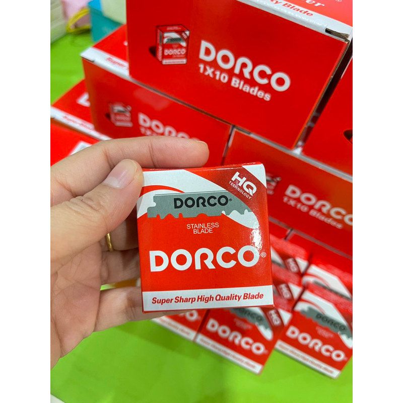 ใบมีดดองโก้ Dorco.แท้ พร้อมใช้ ไม่ต้องหัก (1 กล่อง100ชิัน)