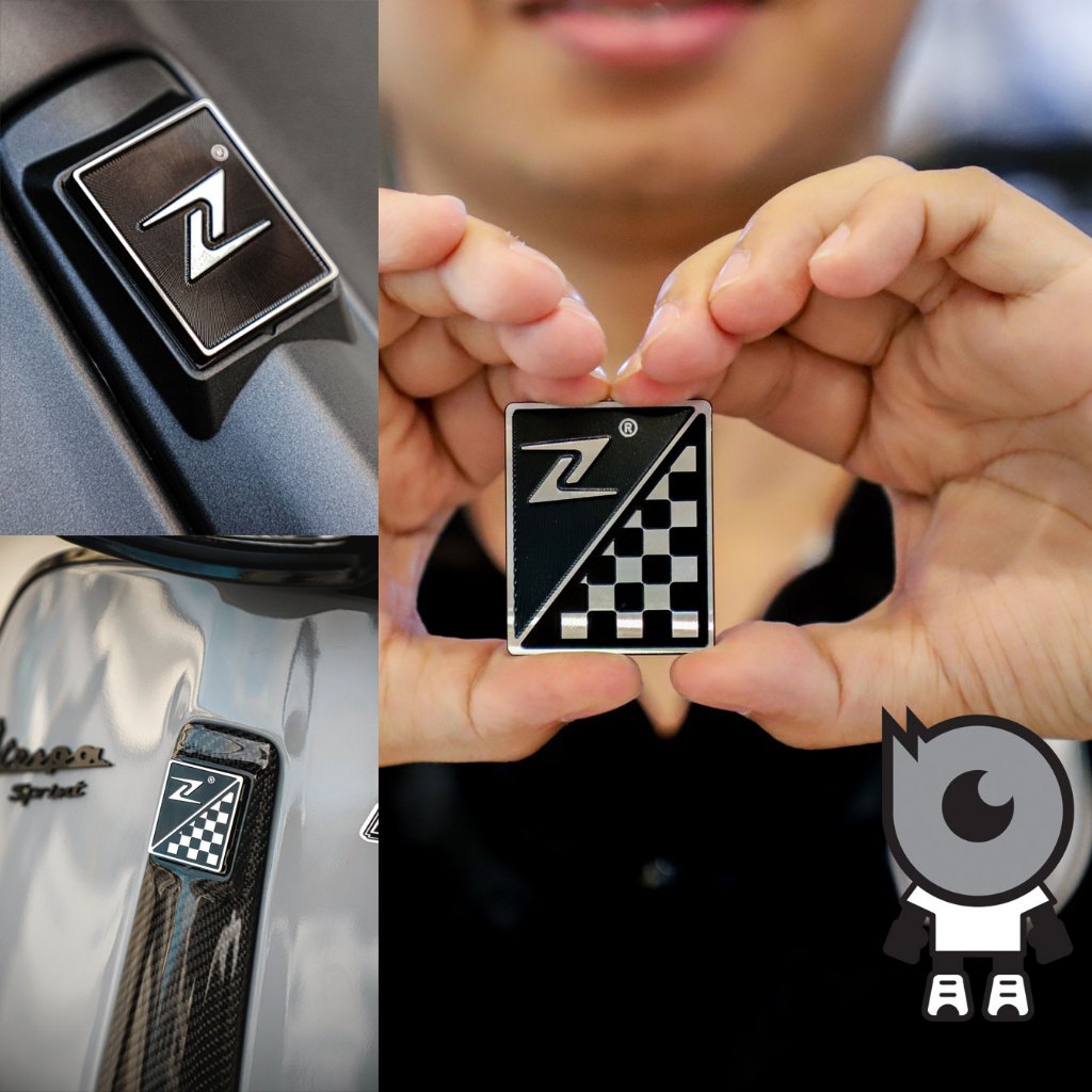 Zelioni แผ่นเพลทอลูมิเนียมแต่งแท้ Vespa ทุกรุ่น 2แบบ