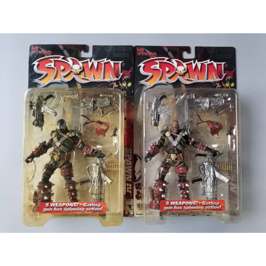 [VINTAGE RARE] McFARLANE Toy's 1998 : SPAWN SERIES 12 : SPAWN IV (MASK / UNMASK Ver) ของแท้ 100%