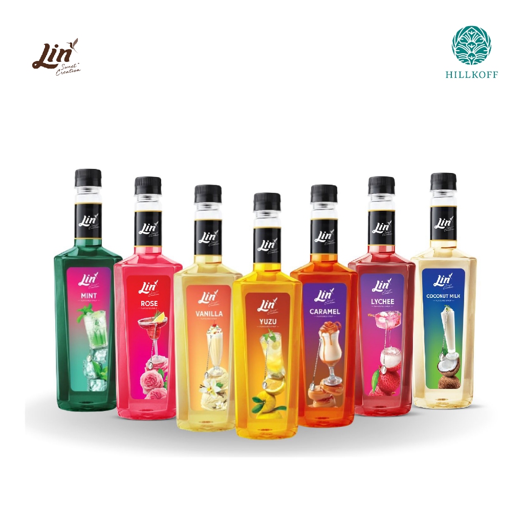 Hillkoff : น้ำเชื่อมแต่งกลิ่น Lin Syrup ลิน ไซรัป ขนาด 750 ml