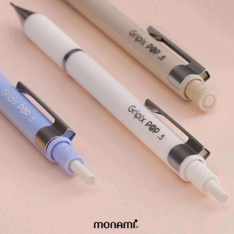 Monami ดินสอกด รุ่น GRIPIX POP ขนาด 0.5 มม. ด้ามโทนสีพาสเทล น้ำหนักเบา (ราคาต่อ 1 ด้าม)