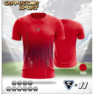เสื้อกีฬา เสื้อฟุตบอล เสื้อออกกำลังกาย คาปูชิโน่ K11 ราคาถูก S-3XL