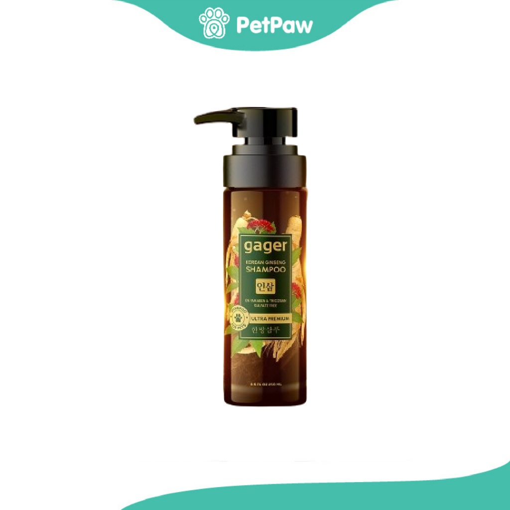 Gager (กาเจอร์) แชมพูอาบน้ำสุนัขพันธุ์เล็ก แชมพูโสมเกาหลี 250 ml.(1pcs)