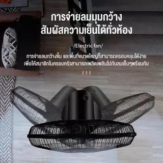 พัดลม 16 นิ้ว พัดลมตั้งพื้น ปรับระดับได้ 3 ระดับ เสียงเงียบ พัดลมตั้งพื้น พัดลมไฟฟ้า 16" FS-01 5 ใบพัด ลมแรง