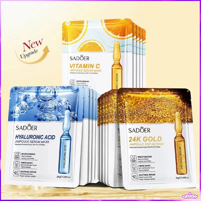 SADOER มาส์กแอมพูล ลดริ้วรอยมาร์คหน้า หมองคล้ำ ให้ความชุ่มชื้นและดูแลผิวอย่างล้ำลึก