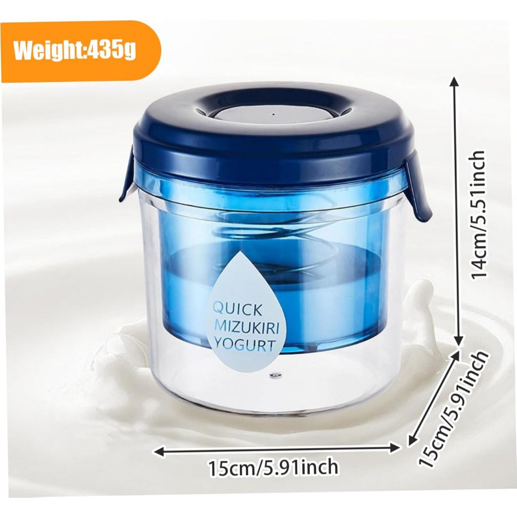 (มือสอง) ที่กรองโยเกิร์ต พร้อมฝาปิด มีสปริง Yogurt Strainer Maker Filter Whey Draining Separator