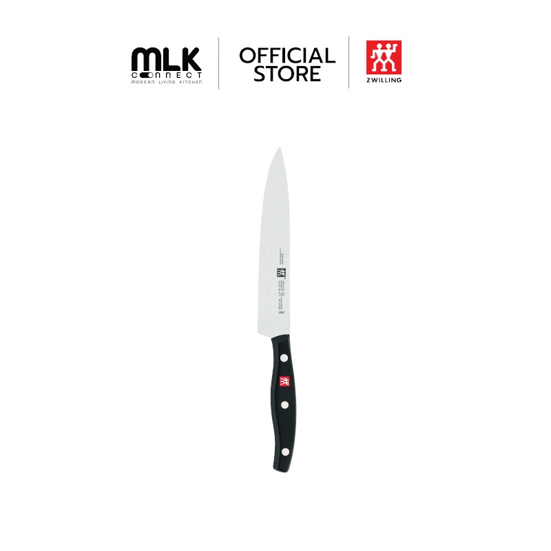 ZWILLING มีดสไลซ์สแตนเลสสตีล รุ่น Twin Pollux มีความคมและทนทาน 160 มม. สีเงิน ด้ามสีดำ N30720160