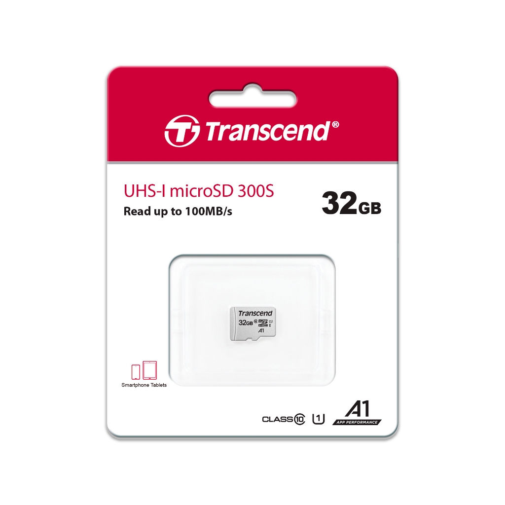 Transcend MicroSD Card 32GB : USD300S : รับประกัน 5 ปี-มีใบกำกับภาษี-TS32GUSD300S