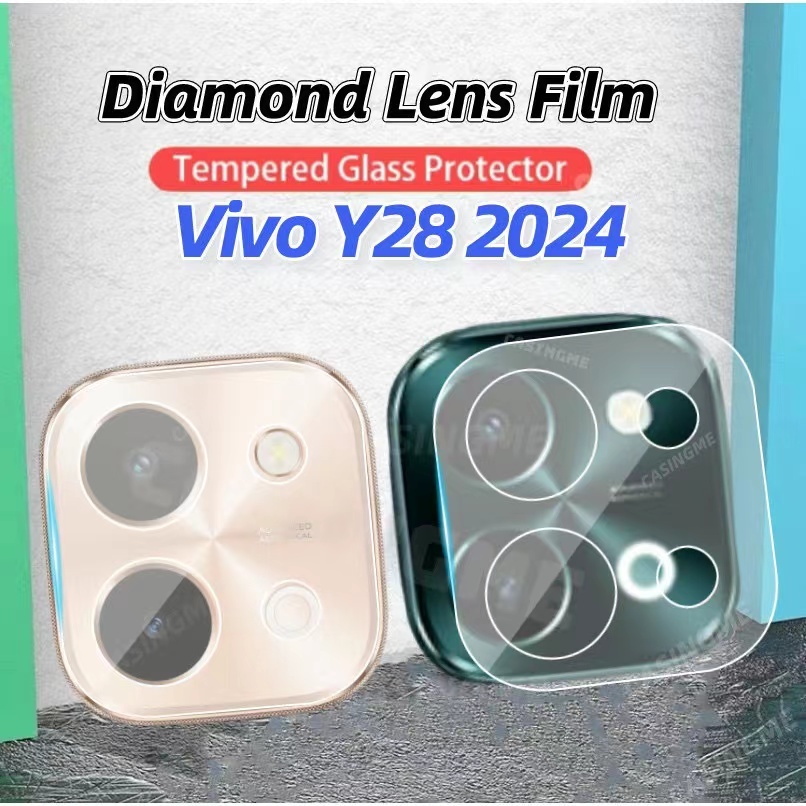 ฟิล์มกล้อง กระจก เลนส์กล้อง 3D สําหรับ Vivo Y28 Y28 4G ตรงรุ่น  นิรภัยกันรอย