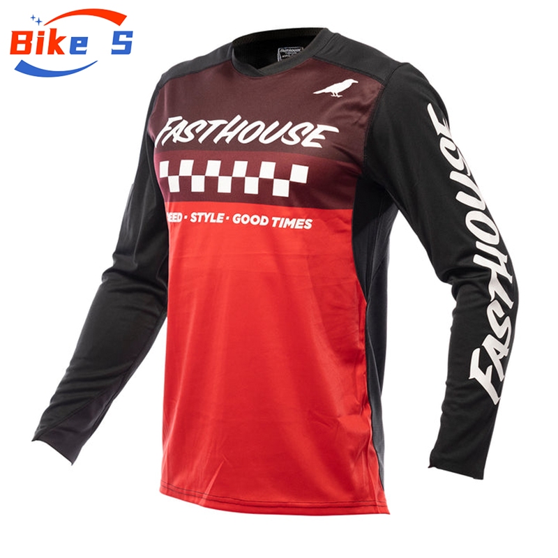 Fsathouses รถจักรยานยนต์ Off-Road การแข่งขันเสื้อยืดขี่จักรยาน jersey เสื้อกันหนาว Top Quick-Drying  เดินป่าเสื้อกันหนาว