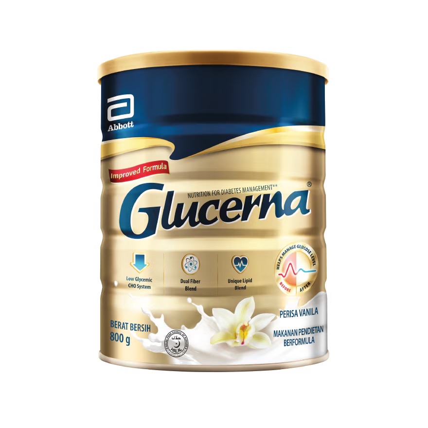 Glucerna Triple Care Diabetic Milk Powder Vanilla 800g