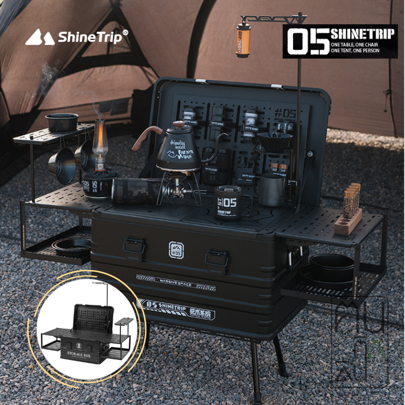 Modular กล่องเก็บอุปกรณ์แค้มป์ปิ้งอเนกประสงค์【Shinetrip #05 IGT Modular Box】กล่องตั้งแคมป์อลูมิเนียม