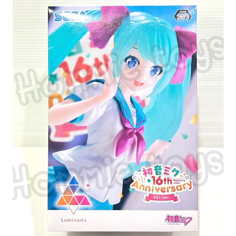 Hatsune Miku 16th Aniversary Kei Ver. SEGA Luminasta Lot.JP ฟิกเกอร์ อนิเมะ โมเดล