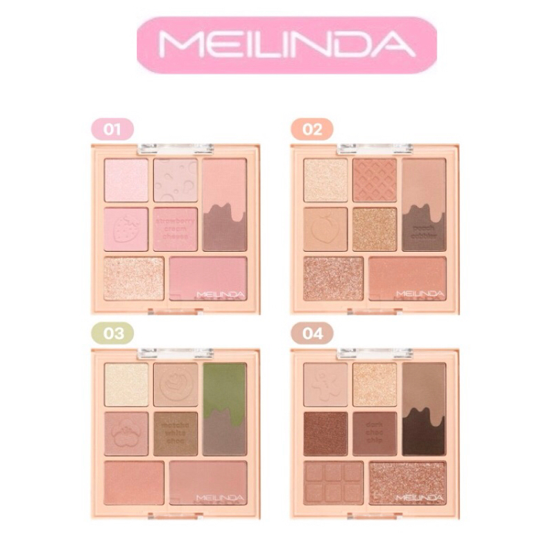Meilinda Cookie Recipe Eye Palette เมลินดา คุ๊กกี้ รีซีพ อาย พาเลท MC3128