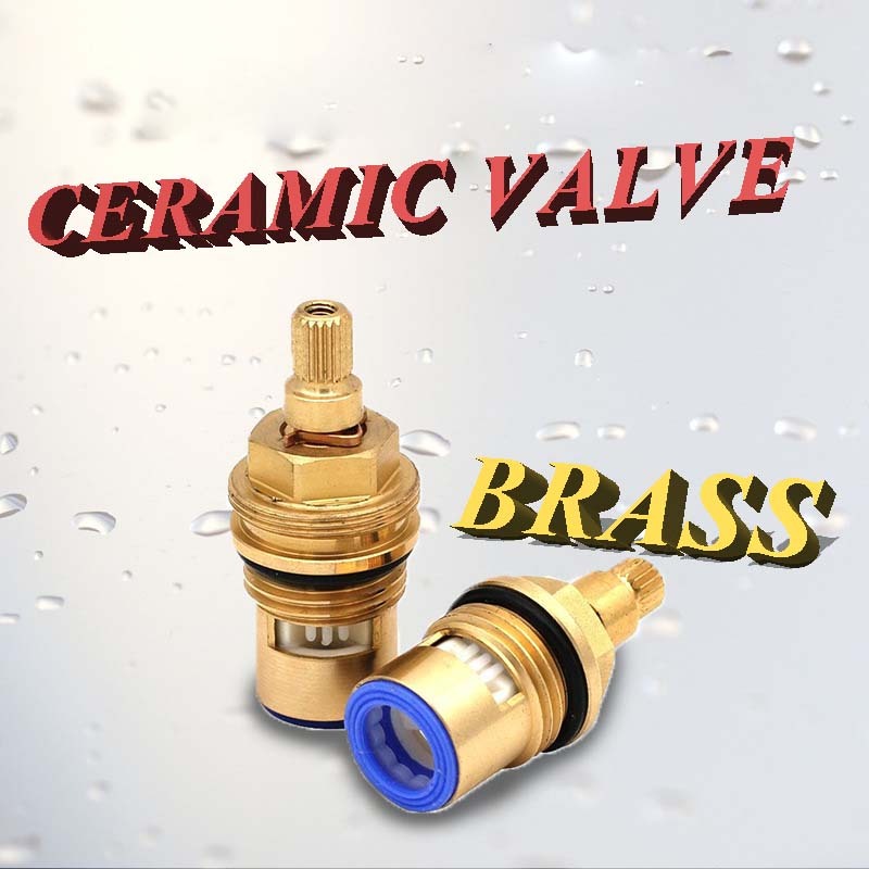 Capstonethai Ceramic valve brass วาล์ว เซรามิคทองเหลือง ใช้สำหรับเปิด-ปิดวาล์วน้ำ  ก๊อกน้ำทองเหลืองเ