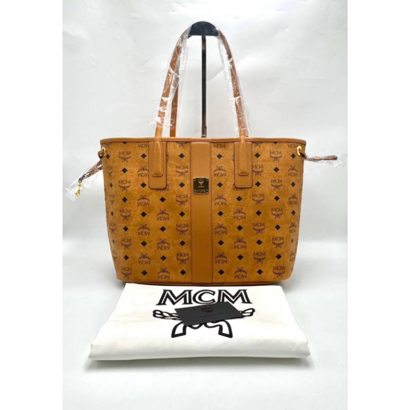 New MCM Liz Reversible Medium Tote Bag