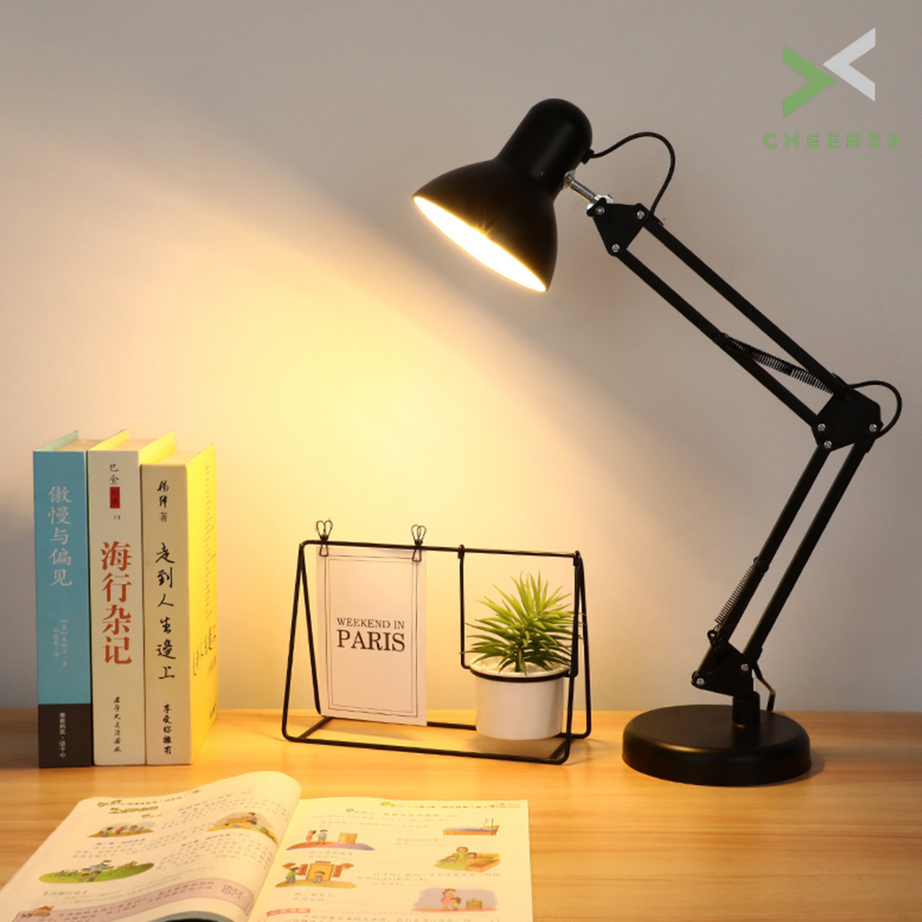 โคมไฟตั้งโต๊ะ โคมไฟอ่านหนังสือ ไฟตั้งโต๊ะ โคมไฟทําเล็บ Table lamp ปรับระดับได้ หมุนได้ cheers9