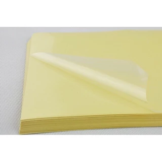15.15สติ๊กเกอร์PVC ใสหลังเหลือง A4(21x29.7cm.)20,50,100แผ่น สติ๊กเกอร์พลาสติกพีวีซี,สตก.อเนกประสงค์ สติ๊กเกอร์กันน้ำ