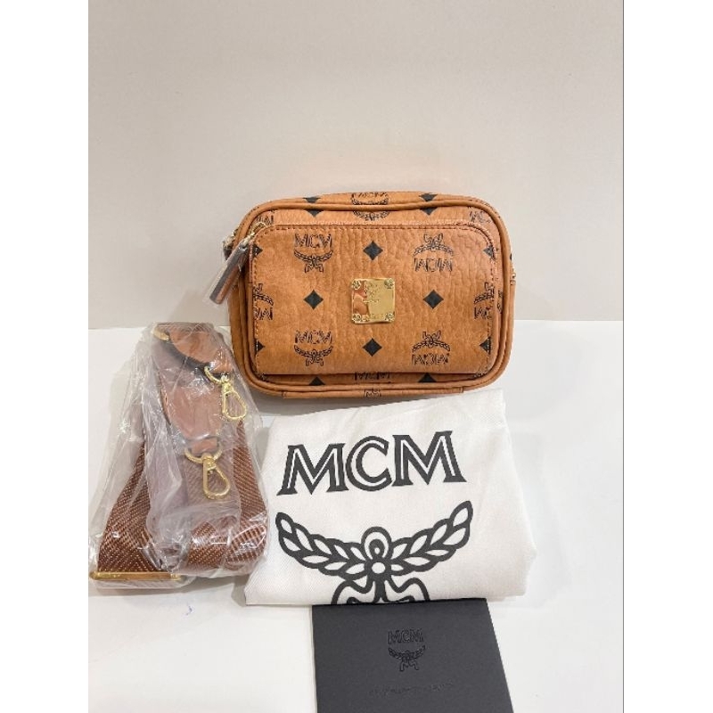 👜กระเป๋าสะพาย New #MCM AREN CROSSBODY IN VISETOS X-Mini📌รอเช็คสต๊อก