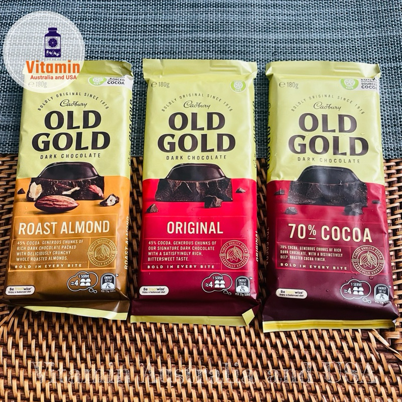 Cadbury Old Gold ช็อคโกแลต ดาร์คช็อคโกแลต แคดเบอรี่ แบบดั้งเดิม จากออสเตรเลีย